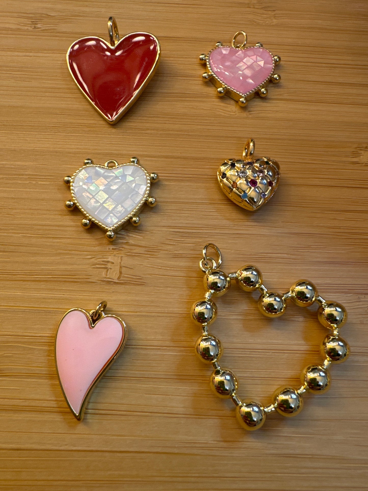 Charm bar- hearts