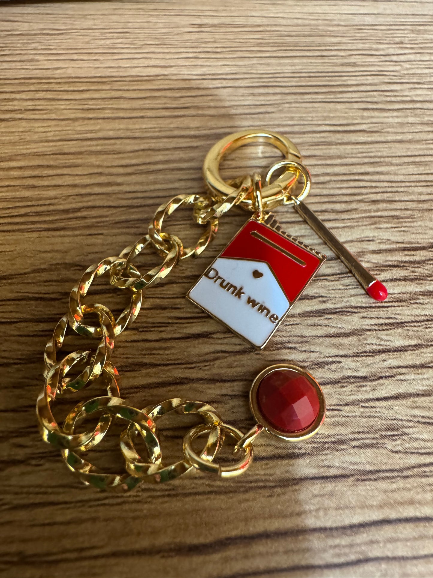 Take the edge off bag charm