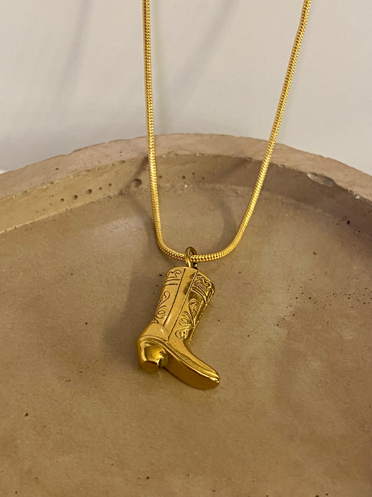 These boots are made for walking necklace