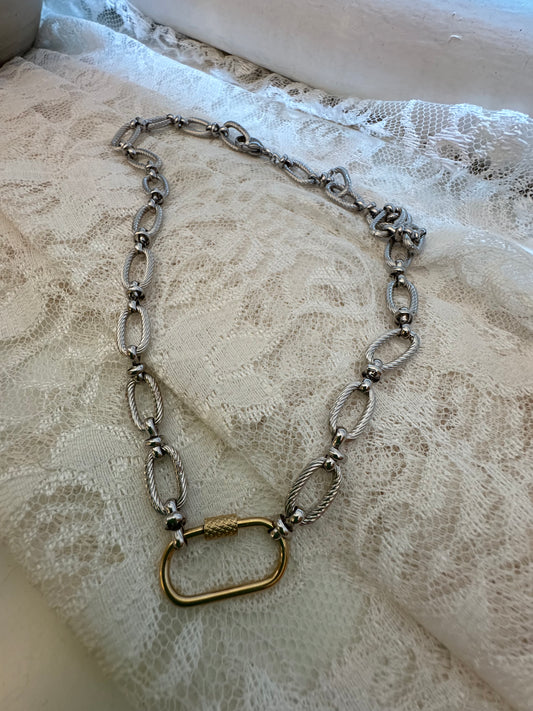 Mixed metal necklace