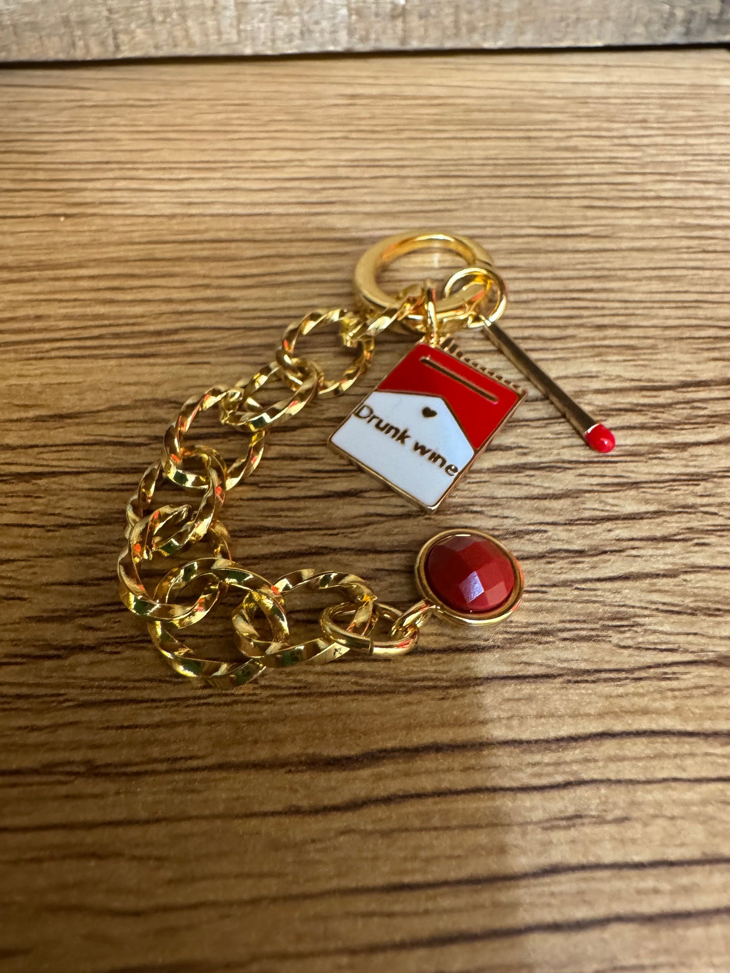 Take the edge off bag charm