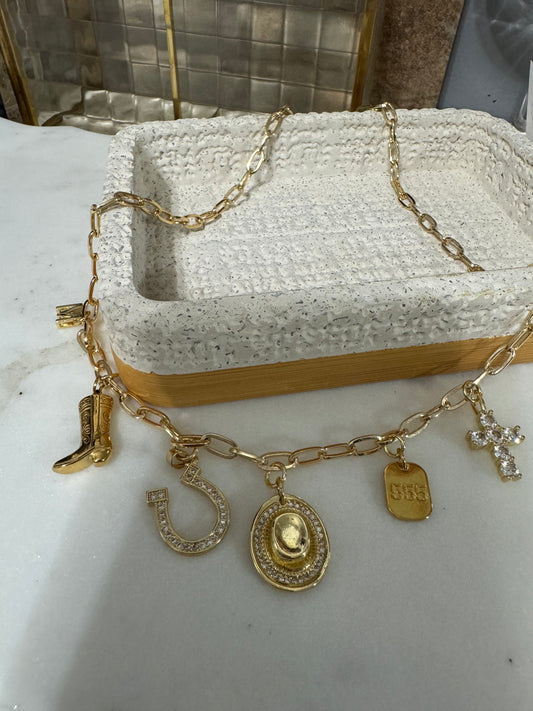 Wild Wild West charm necklace