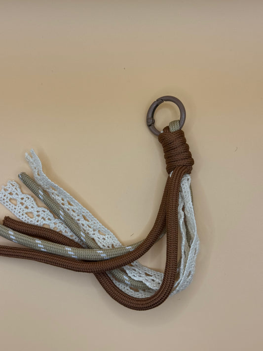 Tassel lace bag charm