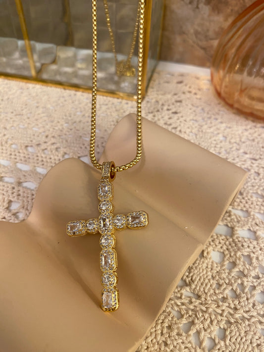 Large cross necklace