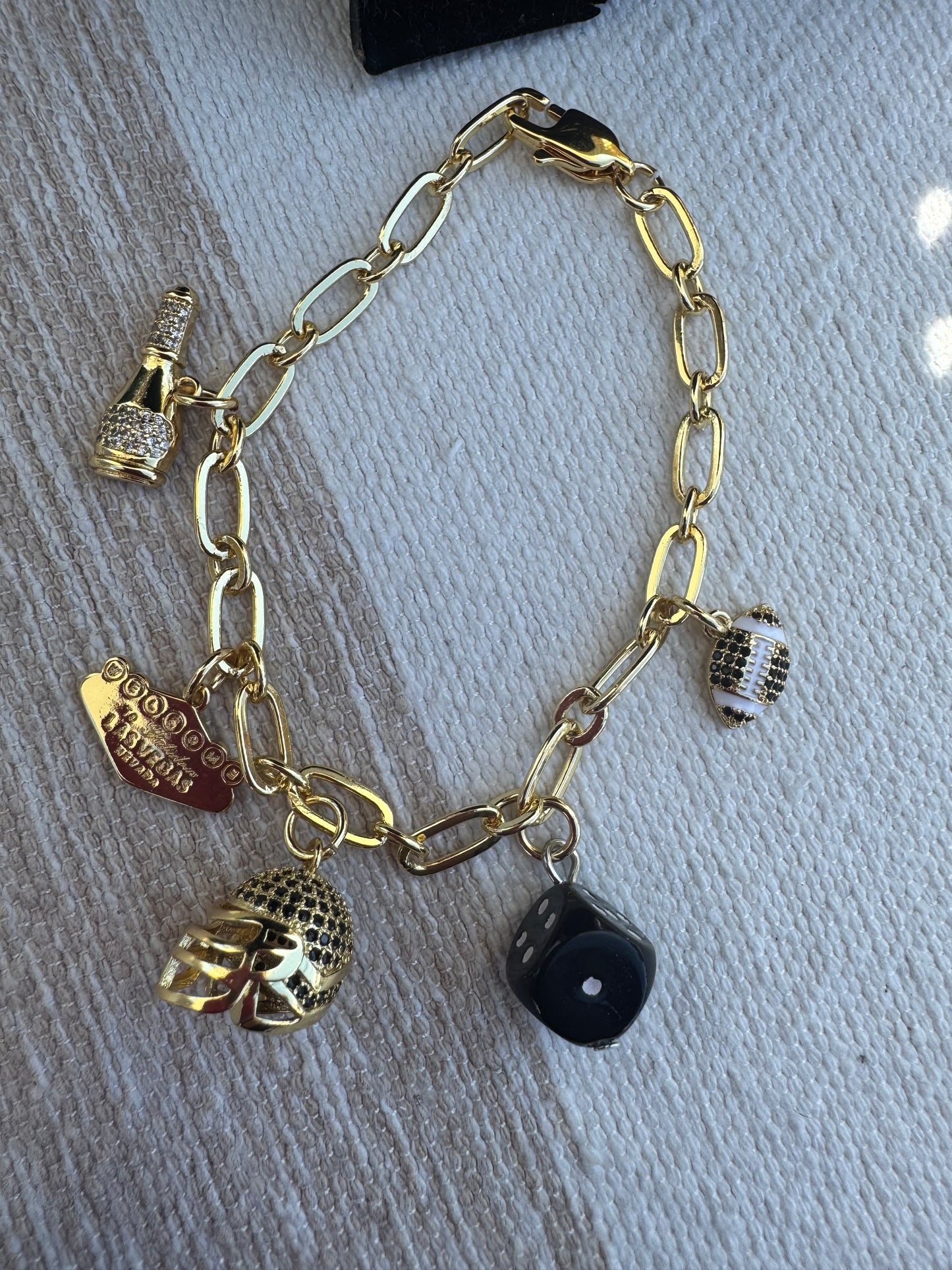 LV nation charm bracelet