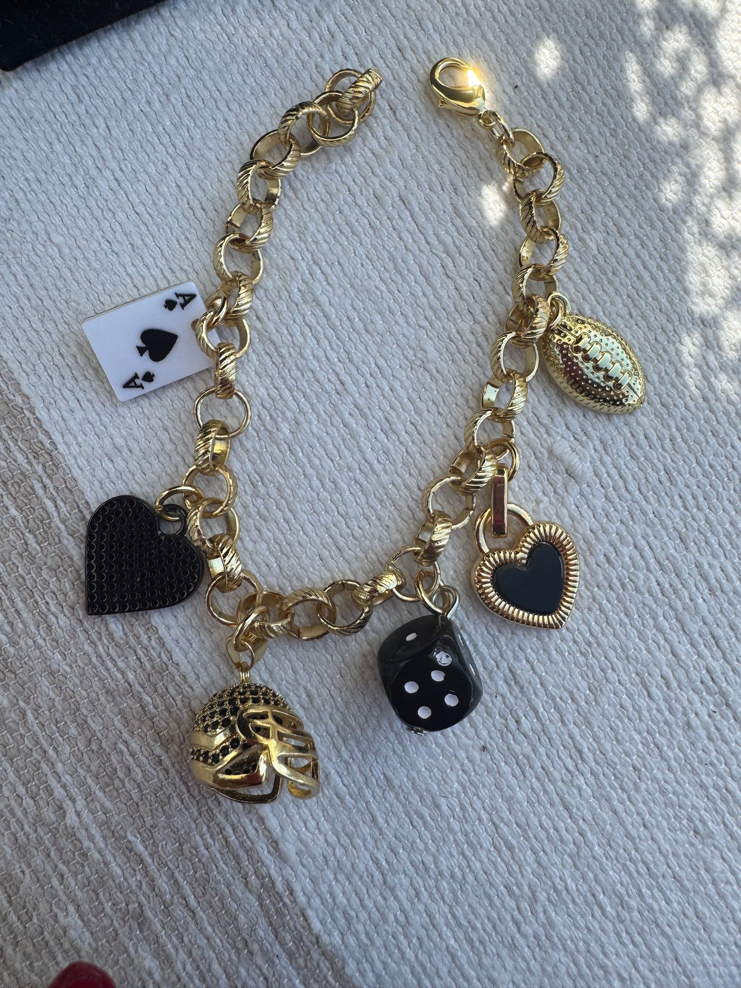 LV nation charm bracelet