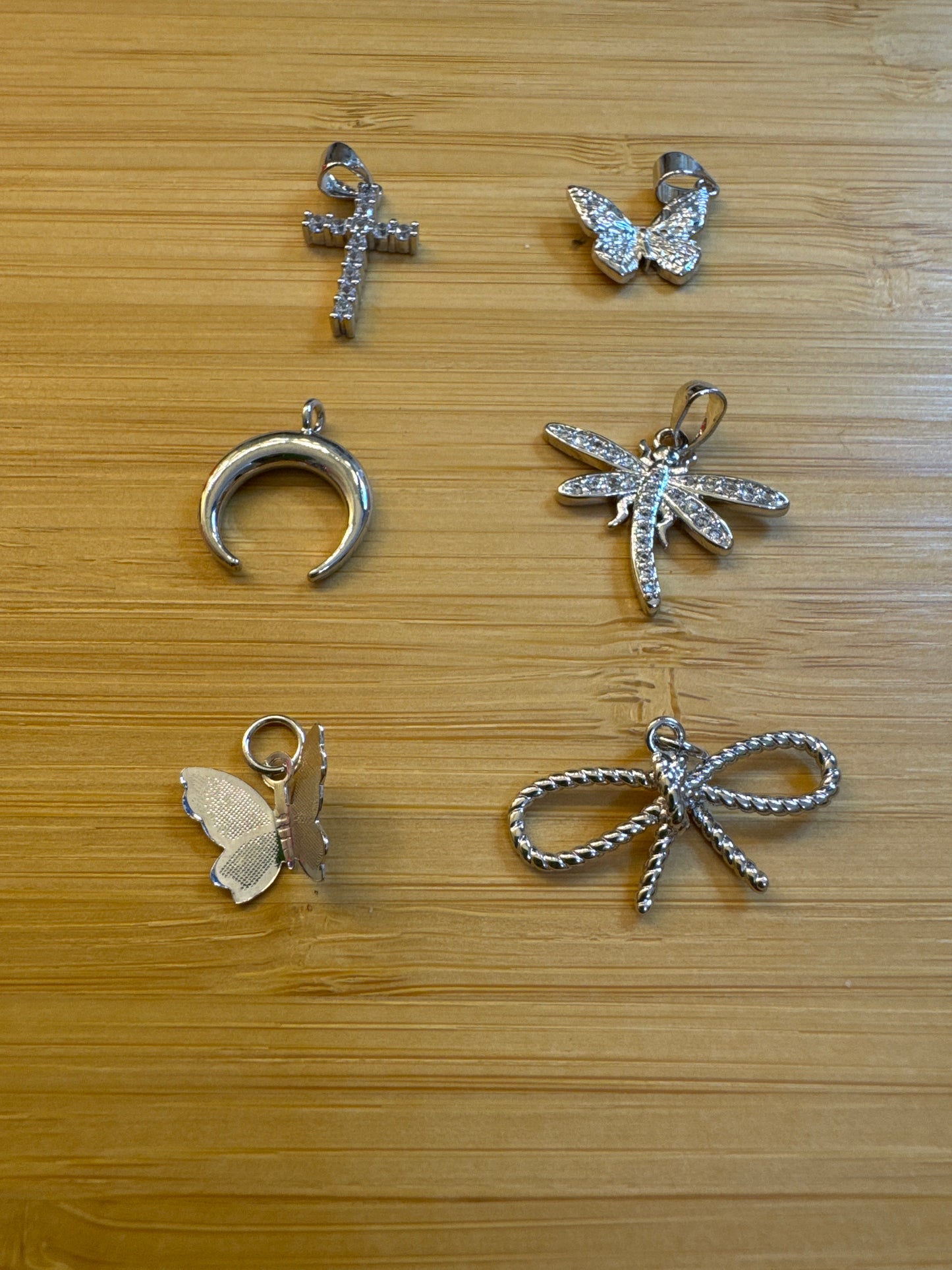 Charm bar- silver