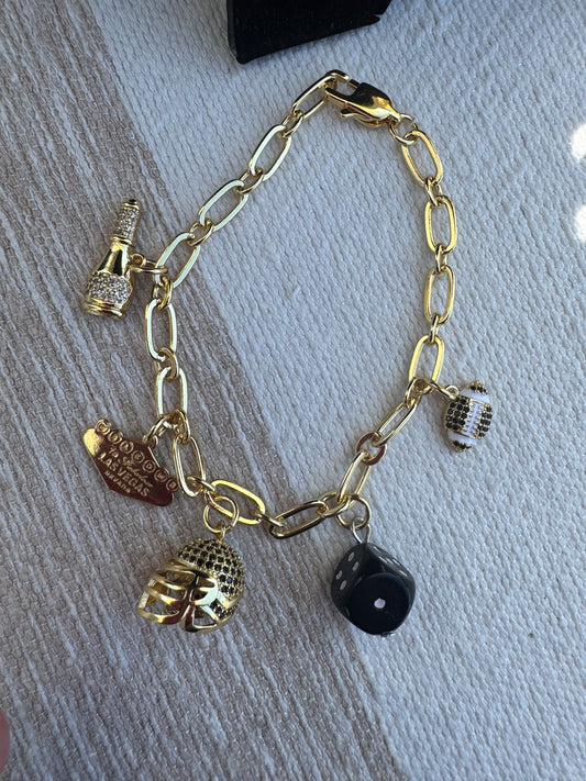 LV nation charm bracelet