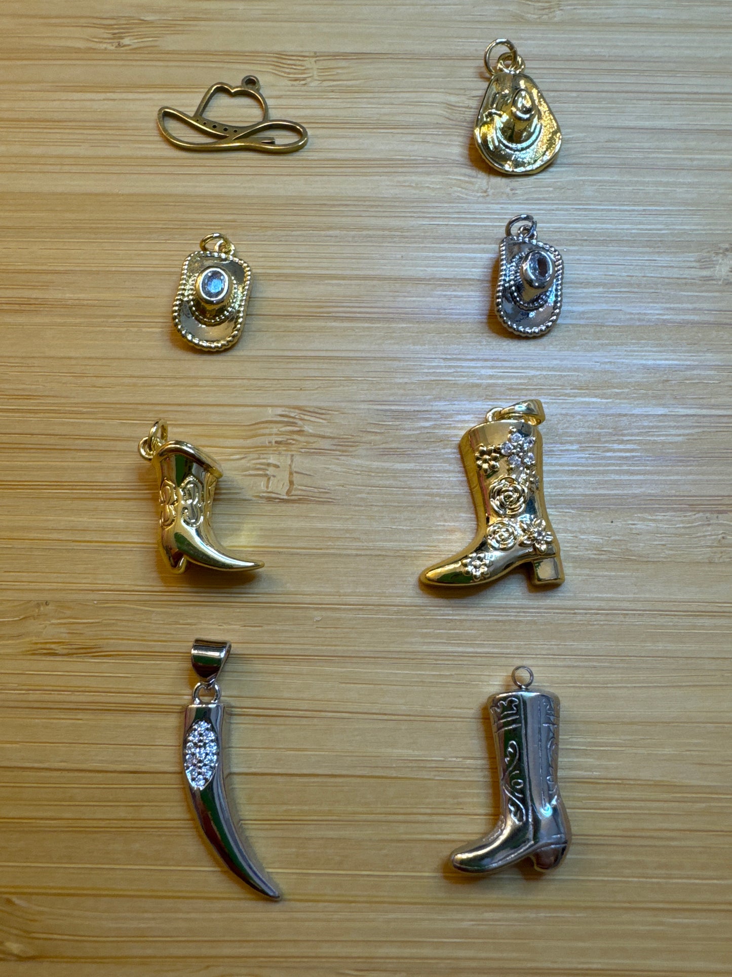 Charm bar- hats and boots