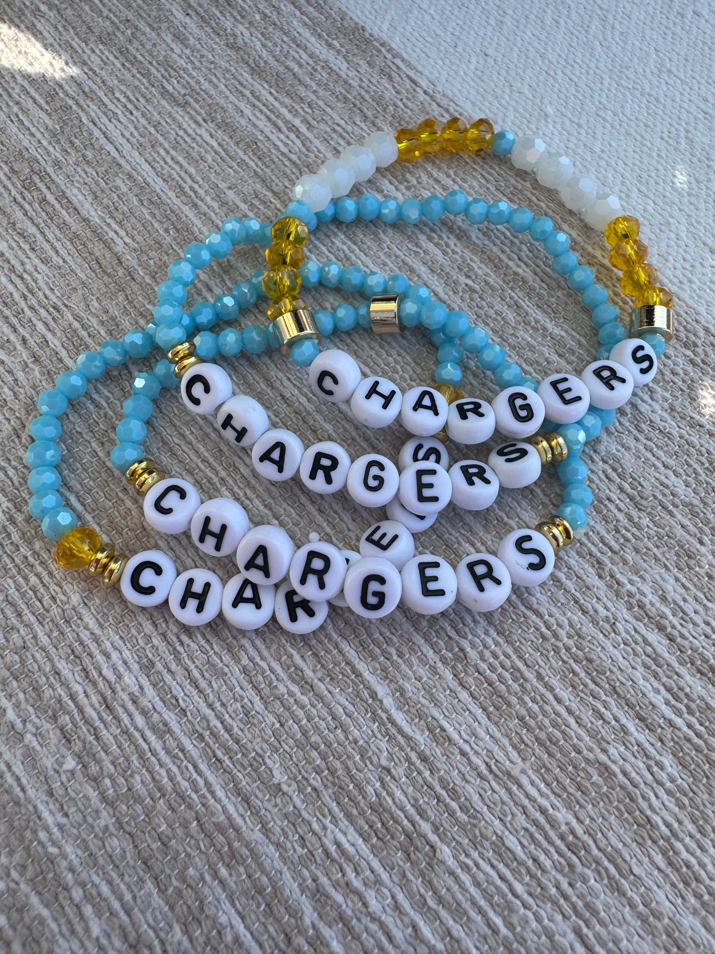 Chargers beaded  bracelet