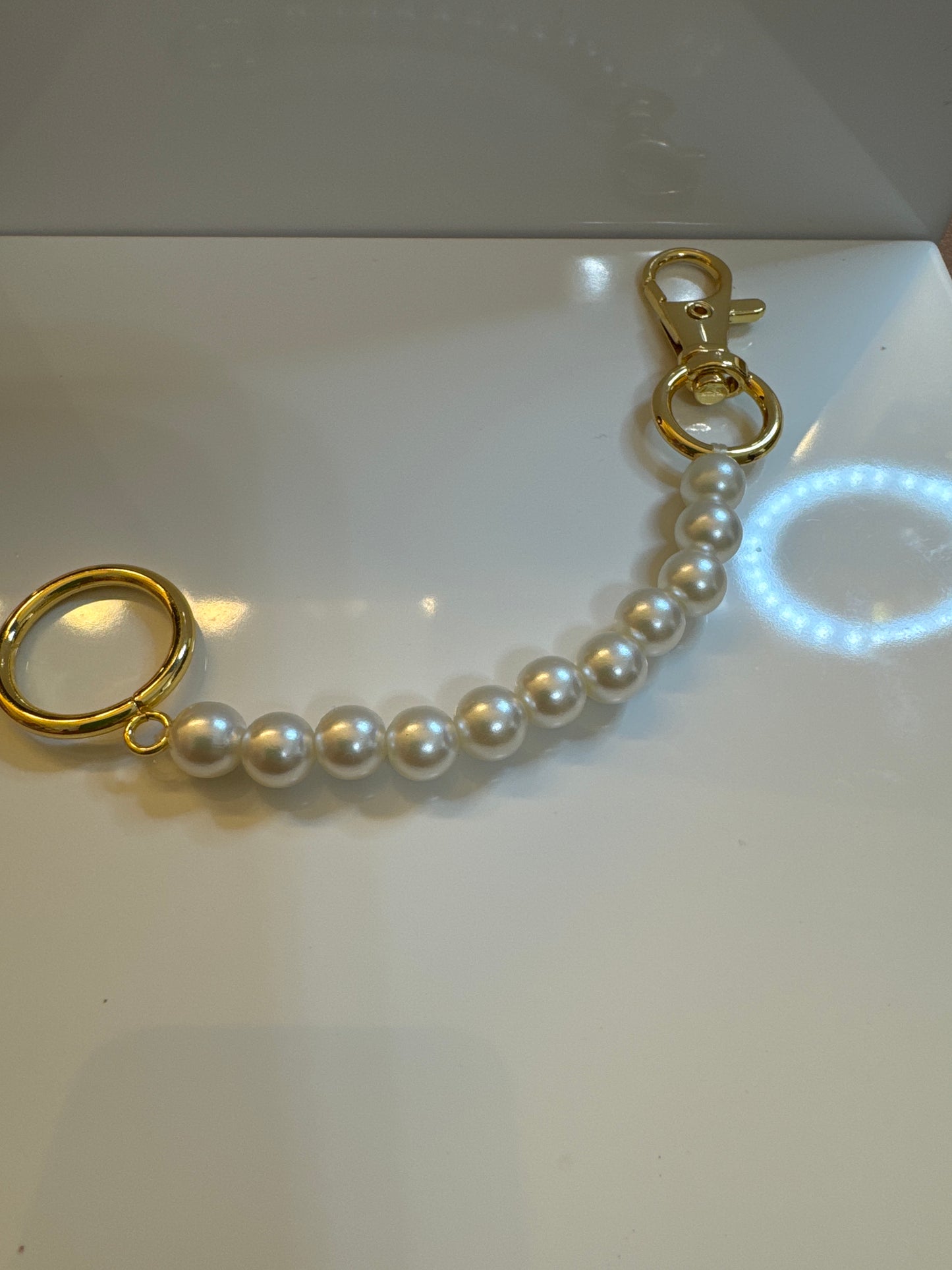Pearly bag charm