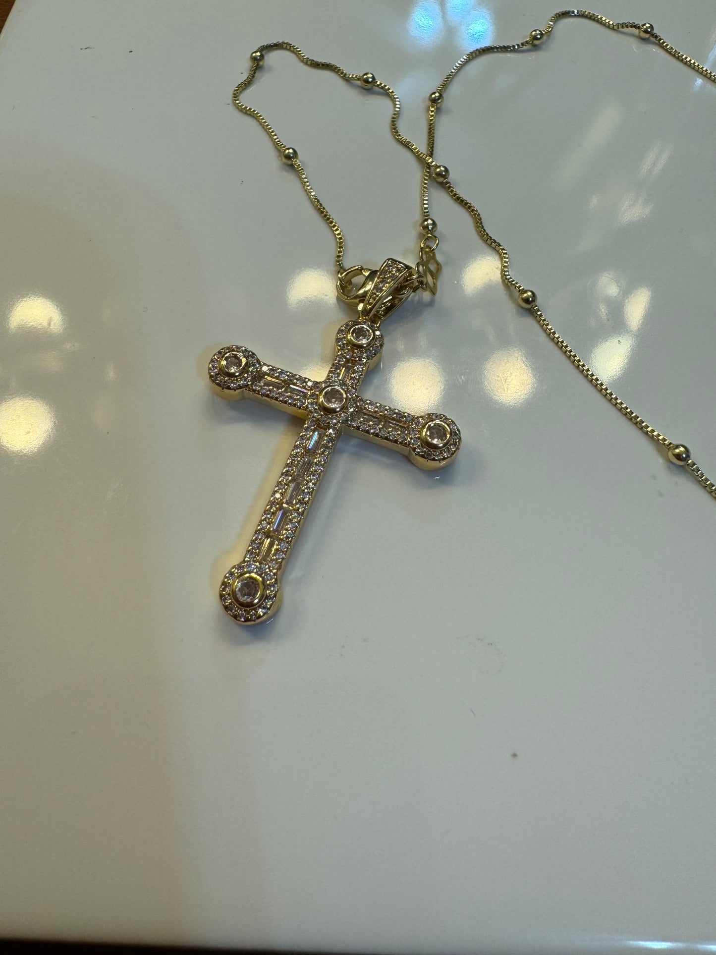 Sunday service cross necklace