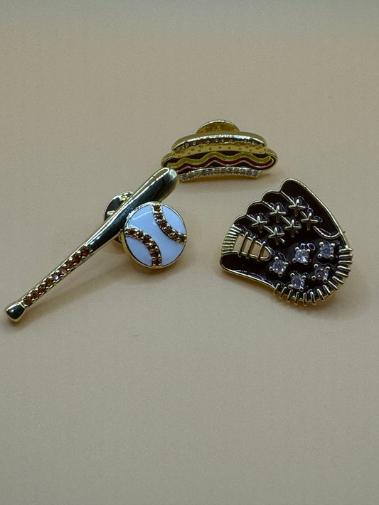 Take me out to the ball game pin set