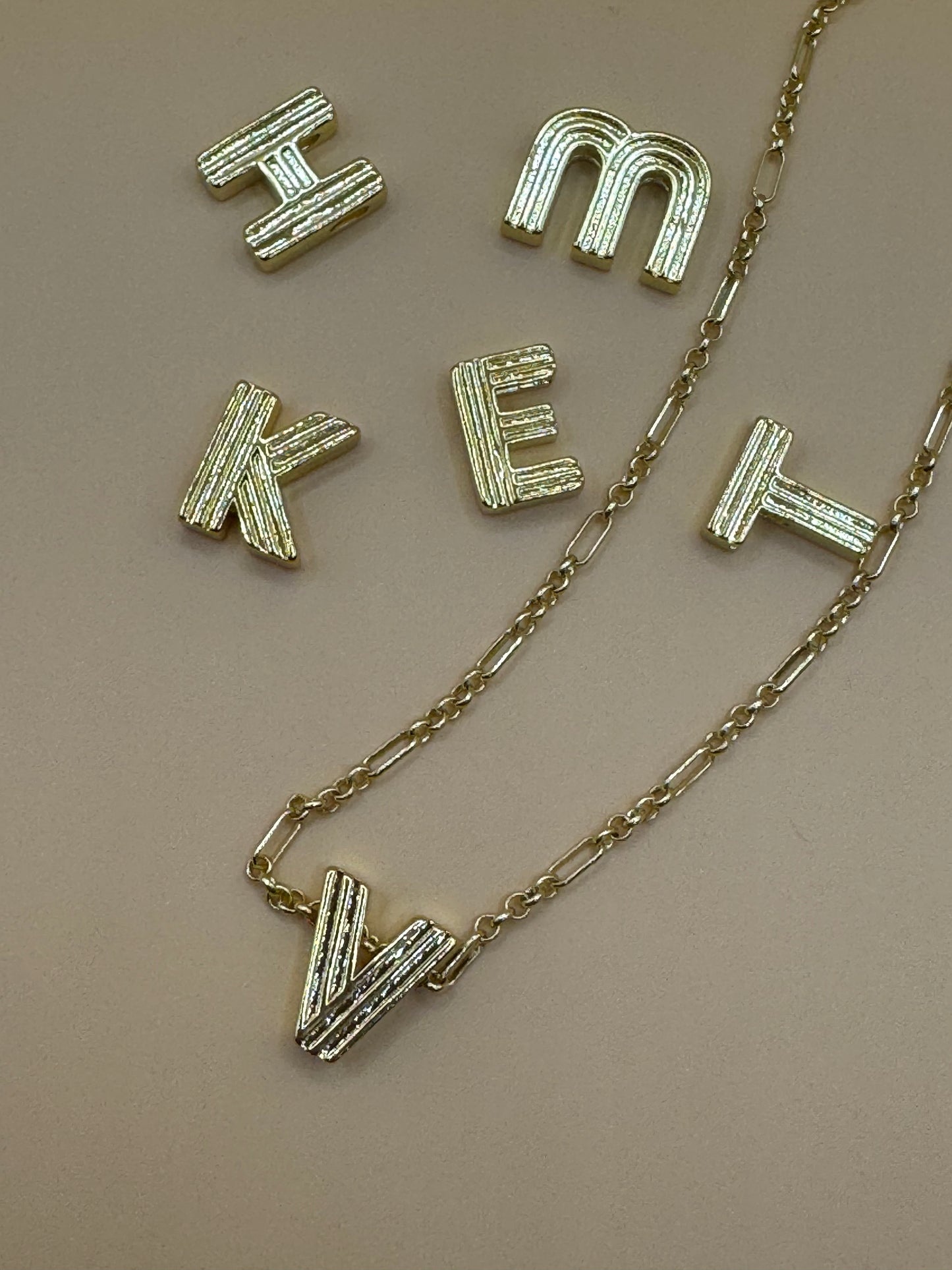 Retro Initial necklace