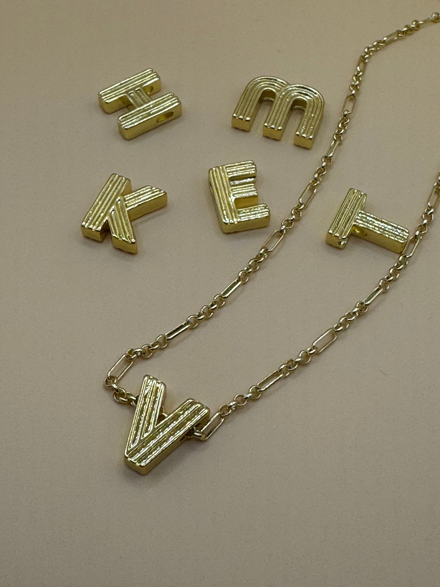 Retro Initial necklace