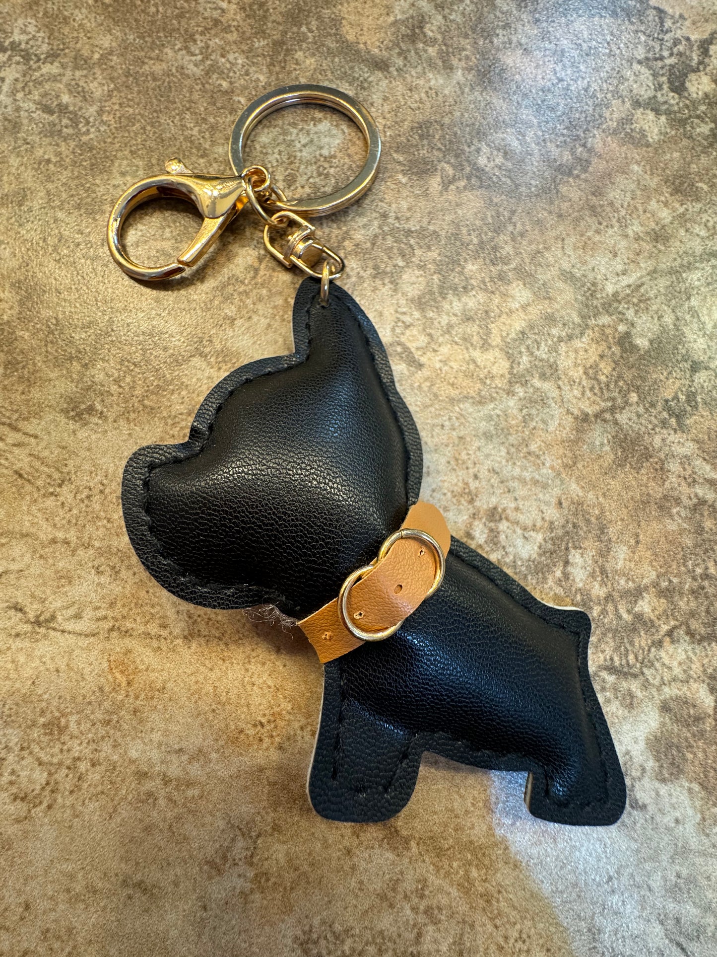 Frenchie bag charm